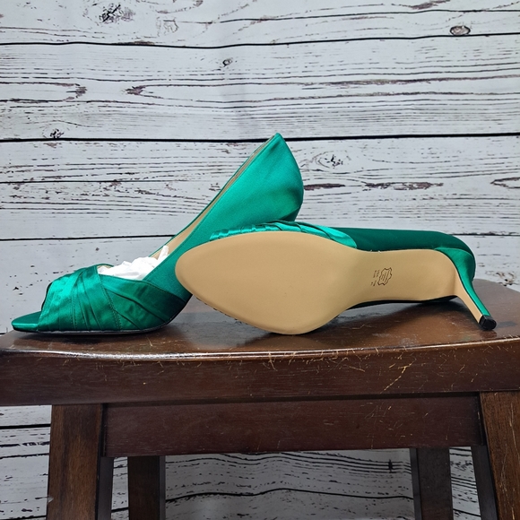 NWT Rhiyana Womens Oasis Satin Peep Toe High-Heel Classic Pump by Nina-11M - Picture 11 of 13